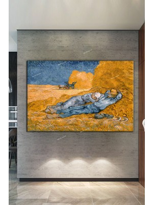 Morfil Sanat Atölyesi Vincent Van Gogh La Siesta Öğle Uykusu Kanvas Tablo