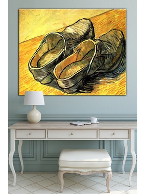 Morfil Sanat Atölyesi Vincent Van Gogh A Pair Of Leather Clogs Kanvas Tablo