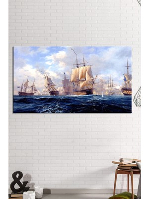 Morfil Sanat Atölyesi Yelkenli Deniz Sanatsal Kanvas Tablo