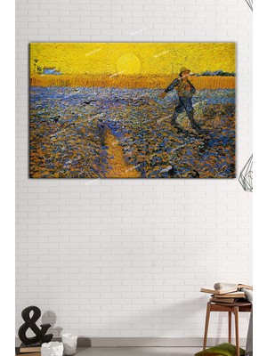 Morfil Sanat Atölyesi Vincent Van Gogh Ekim The Sower Kanvas Tablo