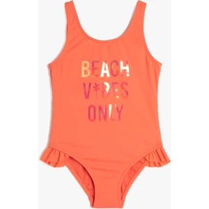 Mayo Askılı Fırfır Detaylı Baskılı