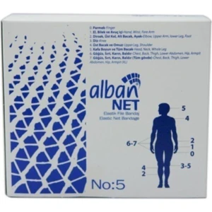 Alban Net Elastik File Bandaj 5 Nolu