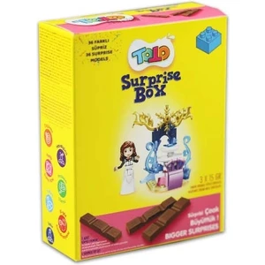 Parmak Çikolata Sürpriz Pembe Kutu 15 Gr. (1 Kutu)