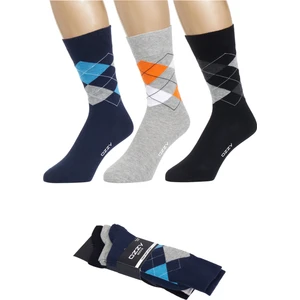 Ozzy Socks 3 Çift Dikişsiz Erkek Penye Pamuklu 4 Mevsim Çorap Dayanıklı Topuk Burun