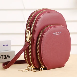 Beautifyy Kadın Omuz Çantası Küçük Crossbody Çanta Pu Kadın Büyük Kapasiteli Cep Telefon Çantası Bayanlar Çanta Hediyesi (Yurt Dışından)