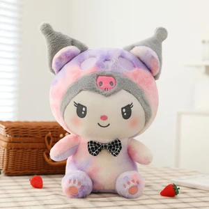 45-80CM Sanrio Peluş Oyuncak Bebek Karikatür Kawali Kuromi Melody Cinnamoroll Plush Toys Yumuşak Dolgalı Bebekler Çocuk Doğum Günü Hediyeleri (Yurt Dışından)