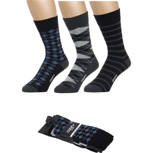 Ozzy Socks 3 Çift Dikişsiz Erkek Penye Pamuklu 4 Mevsim Çorap Dayanıklı Topuk Burun