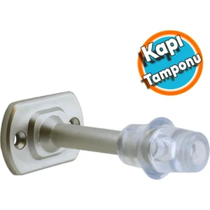 Kapı Stoperi Tamponu  Plastik Tampon Saten 8 cm Kapı Stopu Silikonlu