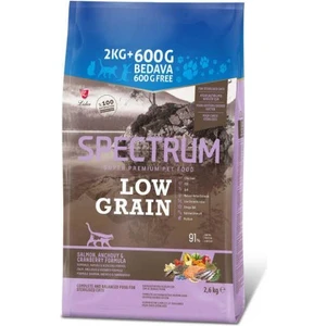 Spectrum Low Grain Somonlu Hamsili Kızılcıklı Kısırlaştırılmış Kedi Maması 2,6 kg