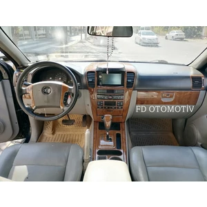 FD Otomotiv Kıa Sorento 2003 - 2006 Fındık Ağacı Desen Full Set / Torpido Konsol Kaplama