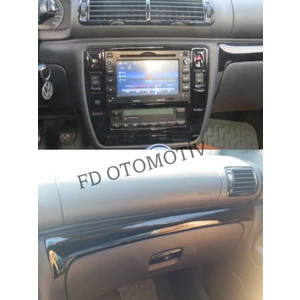 FD Otomotiv Volkswagen Passat B5 Parlak Siyah Full Set Torpido Konsol Kaplama
