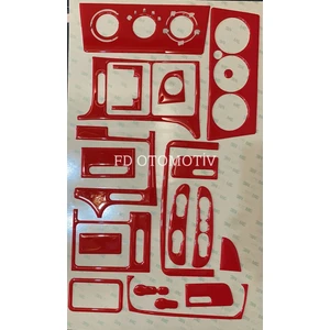 FD Otomotiv Opel Vectra B Parlak Kırmızı Renk Torpido Konsol Kaplama