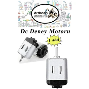 Deney Motoru 3 Volt 1 Adet 3V - 6 V Dc Yüksek Devir Dinamo Motoru Okul Hobi Mini Motor 2 Adet Pille Çalışır