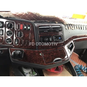 FD Otomotiv Mercedes Axor Maun Renk Full Özel Set / Torpido Konsol Maun Kaplama