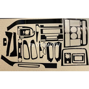 FD Otomotiv Mercedes Vito / Viano 2004 - 2013 Parlak Siyah Full Set Torpido Konsol Kaplama