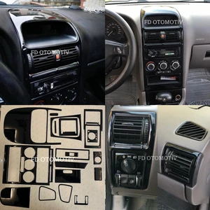 FD Otomotiv Opel Astra G 18 Parça Parlak Siyah Torpido Konsol Kaplama