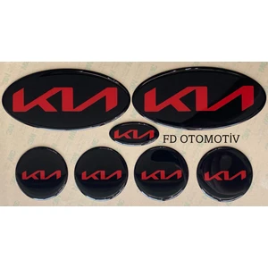 FD Otomotiv Kıa Sportage 2011 > Sonrası Yeni Kıa Logo Amblem Aksesuar Kırmızı Yazılı