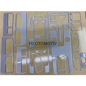 FD Otomotiv Volvo S40 Gümüş Gri Full Set Konsol Maun Kaplama