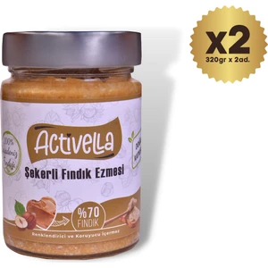 Şekerli Fındık Ezmesi 320 gr %70 Fındıklı x 2 Adet
