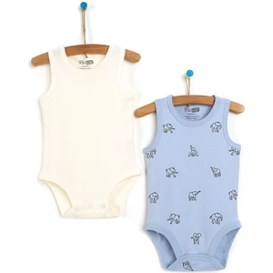 HelloBaby 2li Minik Filler Atlet Body Erkek Bebek