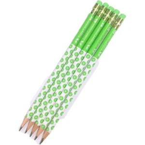 Faber Castell Faber Flowers 2b Silgili Yuvarlak Kurşun Kalem Yeşil 5 Adet