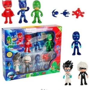Pijamaskeliler Pjmasks Figür Oyuncakları 6lı Set Pijamasks Figur