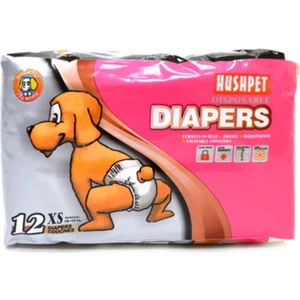 Köpek Alt Tuvalet Bezi 12 Adet Xs Hush Pet Diapers x Small 12'li Köpek Bezi