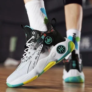 Erkek Yüksek Top Basketbol Ayakkabıları Spor Ayakkabıları Erkek Koşu Ayakkabıları Moda Trendi Basketbol Erkek Ayakkabıları, Beden Tablosuna Dikkat Edin (Yurt Dışından)