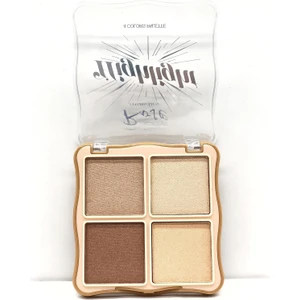Roesıa Rose Cosmetics Rose Hıghlıght V Face 4'lü Aydınlatıcı - 4 Colors Hıghlıghter Palette