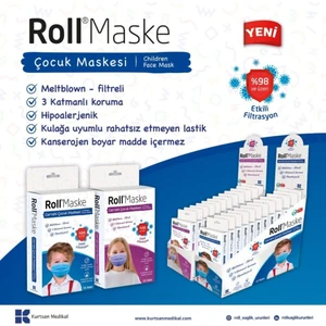 Maske Çocuk (Erkek) 1 Kutu (Kutu Içerisinde 10 Adet)