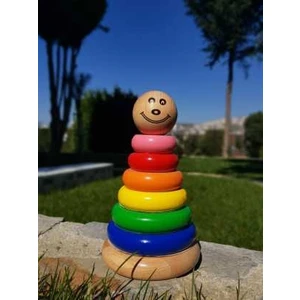 Üçer Ahşap True Toys Ahşap Renkli  Kule