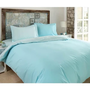 EC Shop Sheri Home Çift Kişilik Nevresim Çift Taraflı 200 x 220 %100 Pamuk Düğme Detay Colormi x  Turkuaz Newblue014533262