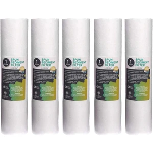 Su Arıtma Cihazı Filtresi 1 Mikron 10&quot;inç Sediment Spun Filtre 5 Adet