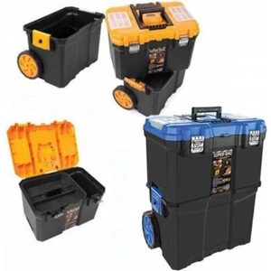 Sihirliekran Super-Bag 5039 Büyük Tekerlekli Çift Katlı Teknisyen Alet Çantası Takım Çantası Çekçekli Çanta