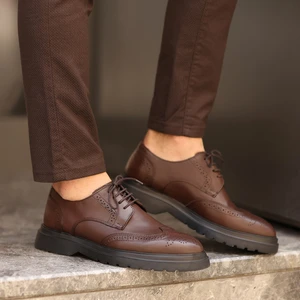 Saillaker’s Sail Lakers - Kahverengi Deri Bağcıklı Erkek Günlük Ayakkabı