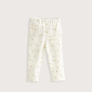 Little Swan Baskılı Tights Ekru