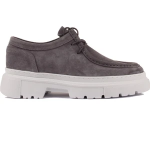 Sail Lakers - Gri Süet Bağcıklı Erkek Sneaker