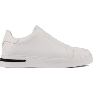 Sail Lakers - Beyaz Deri Bağcıksız Erkek Sneaker