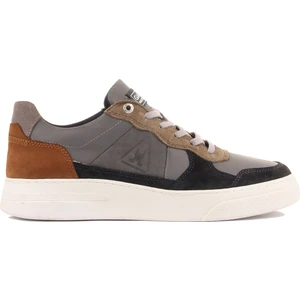 Sail Lakers - Gri Deri, Lacivert Süet, Taba Renk Nubuk Bağcıklı Erkek Sneaker