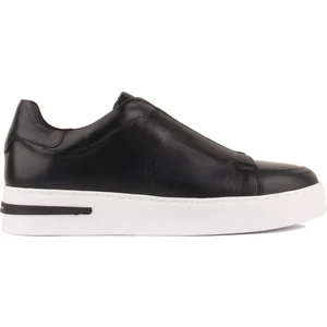 Sail Lakers - Siyah Deri Bağcıksız Erkek Sneaker