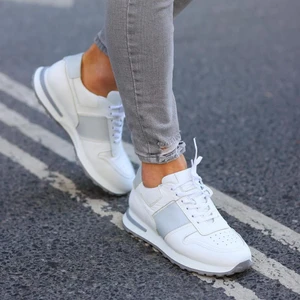 Sail Lakers - Beyaz Deri Bağcıklı Erkek Sneaker