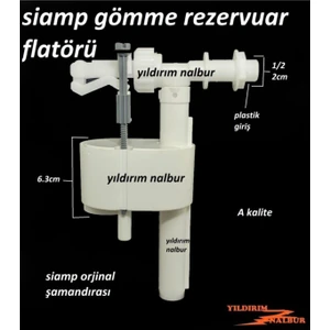 Siamp Flatör Plastik Çıkış Gömme Rezervuar Iç Takım Şamandıra Yandan