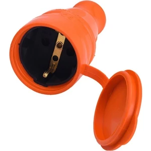 Turuncu Monofaze Dişi Fiş Kauçuk Priz