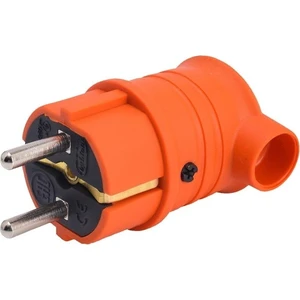 Turuncu Monofaze Kauçuk Erkek Eğik Fiş