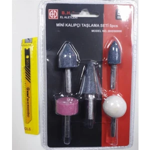 B.H.D TOOLS Makroyapı 5 Parça Mini Kalıpçı Taşlama Seti Uç Vızvız Seti ve Dekupaj Ucu