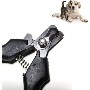 Evcil Hayvan Kedi Köpek Yaylı Kavisli Tırnak Makası (Siyah)