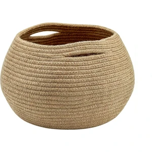 Mavaux Honeypot Pamuk İp Dokuma Sepet 25 x 21 cm – Nötr Renkli, Modern Tasarım, Çok Amaçlı ve Dekoratif Kullanım