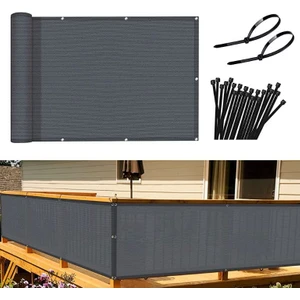 Pamukkale Branda Balkon Demiri Perdesi Antrasit Korkuluk Perdesi Çit File Gölgelik 80 x 700