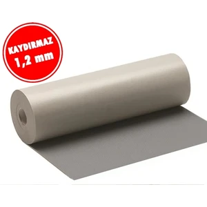 Almital Mobilya Aksesuarları Çekmece İçi Kaydırmaz Halı 48 cm x 1 Metre Açık Gri Kabartma Nokta Desenli, Raf örtüsü