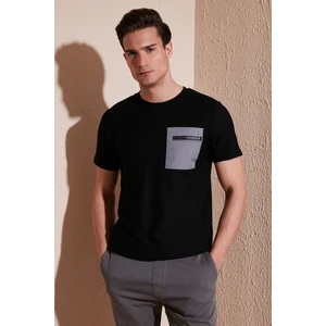 Baskılı Slim Fit Bisiklet Yaka Pamuklu T Shirt Erkek T Shirt 5902351